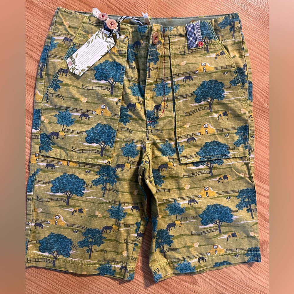 Matilda Jane with Joanna Gaines Sz 12 Green Farm Shorts NWT